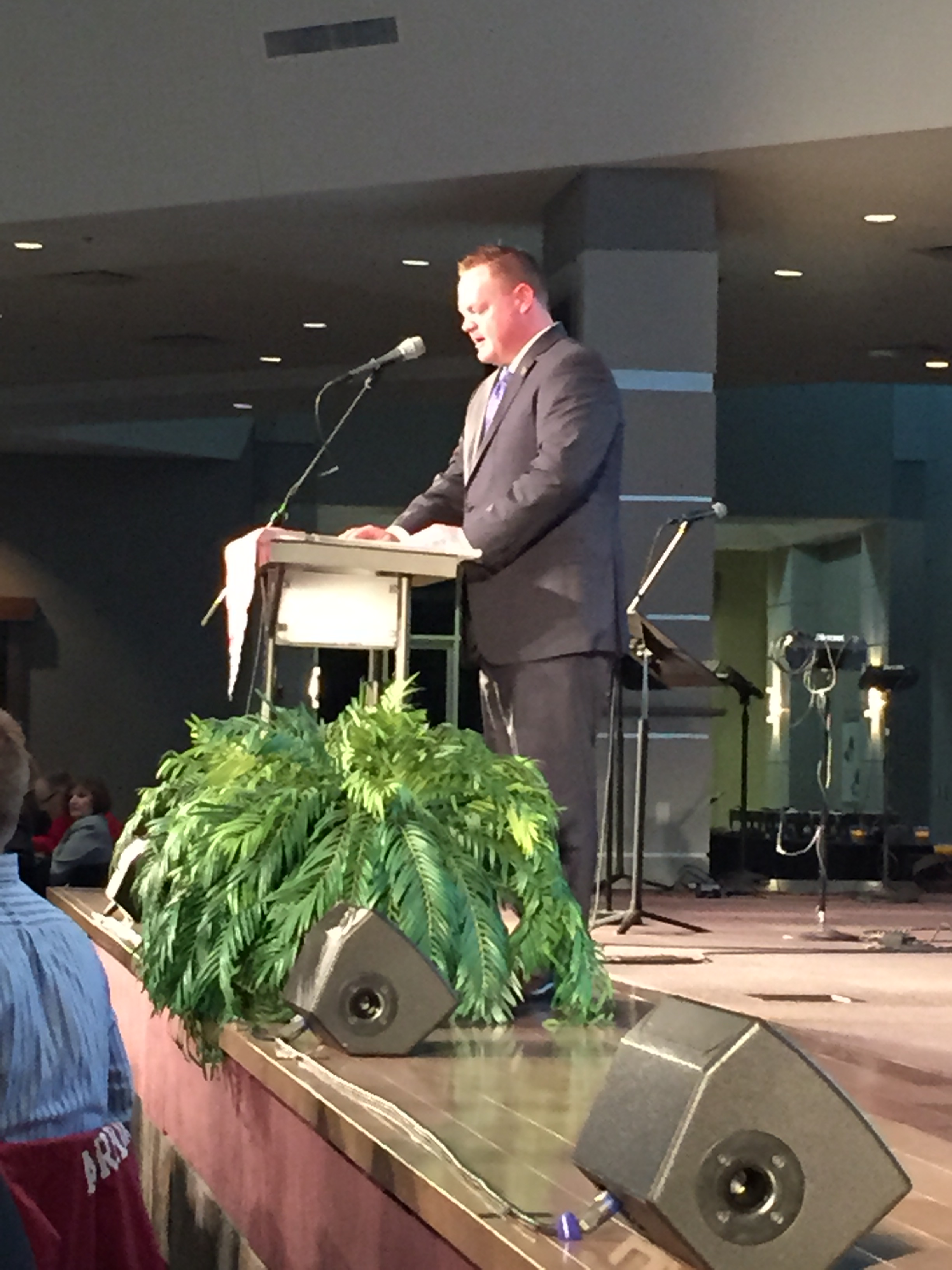 Mayor Greg Hines Speaking at Rogers Mayors Prayer Breakfast